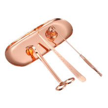 1 Set of 4 Stainless Steel Candle Scissors Tea Lights Scented Candles Wick Spoon Ref: 4139
