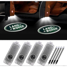 4pcs Car Door Led Logo Lights for Land Rover, 3d Wireless Welcome Courtesy Projector Ghost Shadow Light_Lucky_B
