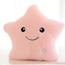 Creative Luminous Pillow Stars/Love Plush Toy Glowing Colorful Light Pillow Birthday Gifts Toys for Kids Girls Birthday A