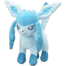 2024 New Version of Plush Toys Pok emon Glaceon 7\" Plush Animal Toy, Blue, Ages 2+, Ages 3-8