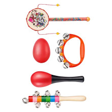 Sensory Rattle Hand Bell Toy Sand Hammer Percussion Toy-Model A