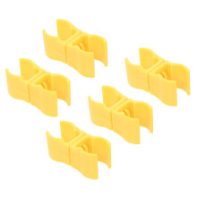 5 pieces of football goal clips for dog training Weatherproof and reusable fixing clips for easy application and longlasting use.