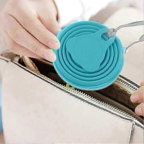 Collapsible Cup Silicone 2 Pack Retractable Collapsible Travel Mug Collapsible Gift 2