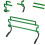 Mobility, Speed, training equipment, Heightadjustable for running, Training indoors and outdoors, Green 2