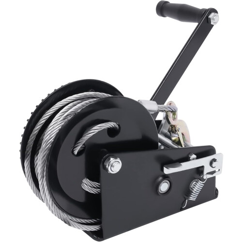 Hand Winch with 10m Cable Pulley Recovery Winch 3500 lbs 1