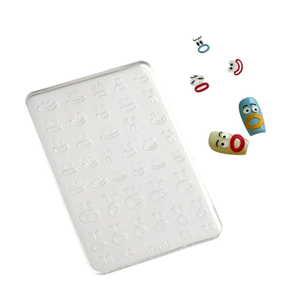 Cream Detailed Ice Nail Art Mold Lightweight Resin Jewelry-101
