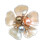 4Pcs Rhinestones Pearls Button Clips Decorative Cufflinks-6 4