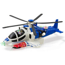 Bump and Go Helicopter Toys for Boys & Girls, Aircraft Toys Made with Durable Material, Helicopter Toy with Lights, Realistic Sound, Helicopter Toy