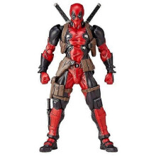 Deadpool Action Figure, Removable and Interchangeable Face, Collectible Model Doll Figure Toy Desk Decoration Gift