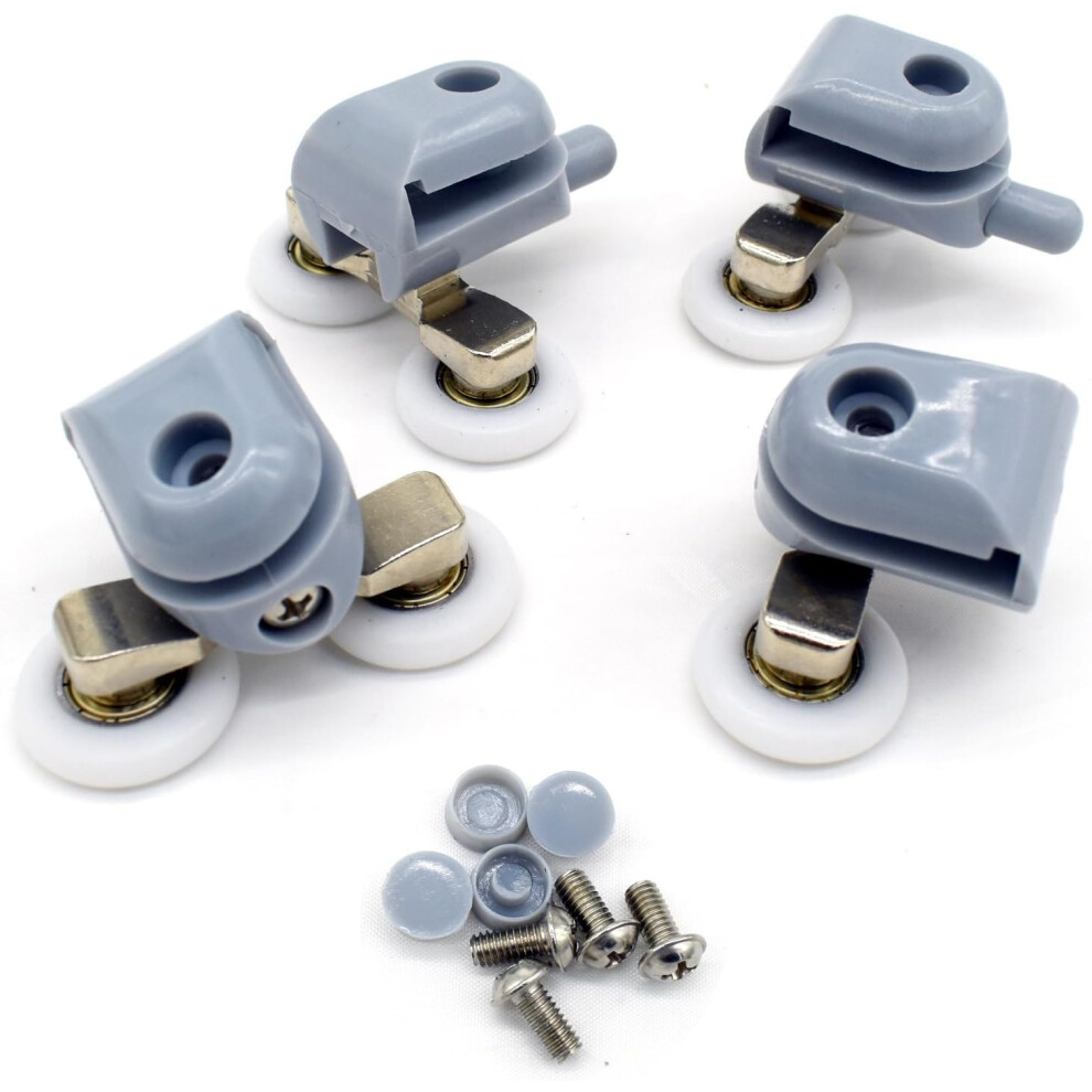 Durable Shower Door Rollers, 23Mm Diameter Smooth And Silent Wheel For Easy Bathroom Shower Cabin Maintenance 9048212456346
