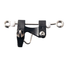 Angelclip Light robust fishing supplies, snap cutter, light fishing lines snap clamp quick separator tool, Black