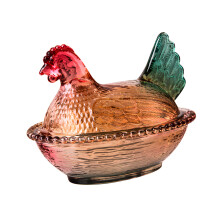 Candy Jar with Lid Hen on Nest Candy Dish,Candy Cookie-Liuli