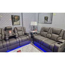 Orlando 3 + 2 Grey Electric Recliner Sofa Set