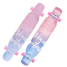 Skateboard Deck 46Inch Long Board, 8Ply Hard Maple, Double Kick Freestyle Cruiser, Load 440 Lbs, Color 4
