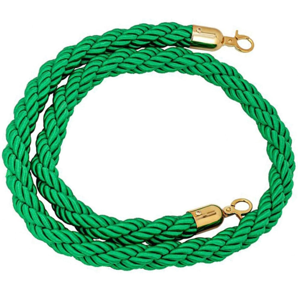 Queue Rope Barrier, 1/1.5/2/2.5/3 M Crowd Control Ropes, Hemp Rope Barriers, Queue Rope For Barrier Posts, Queue Post (Green, 1M) 1M Green. 9365049158282