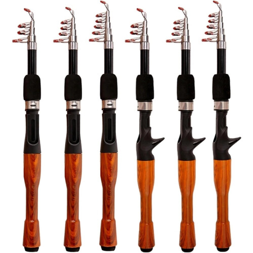 Köder Angelrute 1.6m Carbon Casting Baitcasting Mini Short Light Travel Rod 2