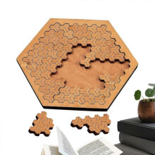 (A) Geometry Jigsaw Toy Wooden Puzzle For Child For Men Women Boys Youth Teens Husband Son Daughter Family
