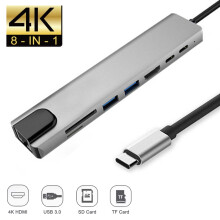 Stáisiún Dugaireachta Mol USB C Ilúsáideach, Oiriúntóir Ilchalafort le haghaidh Comhtháthú Gan Uaim 4K HD, Aistriú Sonraí Thar a Bheith