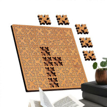 (C) Geometry Jigsaw Toy Wooden Puzzle For Child For Men Women Boys Youth Teens Husband Son Daughter Family