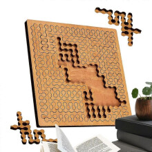 (D) Geometry Jigsaw Toy Wooden Puzzle For Child For Men Women Boys Youth Teens Husband Son Daughter Family