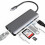 Πολυλειτουργικός διανομέας USB-C για MacBook, προσαρμογέας οθόνης βίντεο Ultra HD, θύρες USB 1