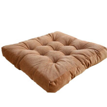 Coussin de sol multifonctionnel, coussin de méditation extra épais avec effet rebond et indéformable, en velours côtelé, garnissage en coton,