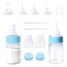 Animal Feeding Bottle Includes Replaceable Nipples Graduated