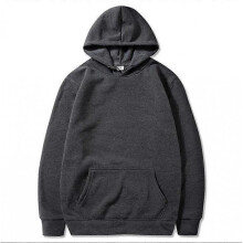 (XXXL,3 Dark Gray)Solid color light version sweatshirt European size hip-hop men and women autumn and winter all-match plus velvet hoodie W