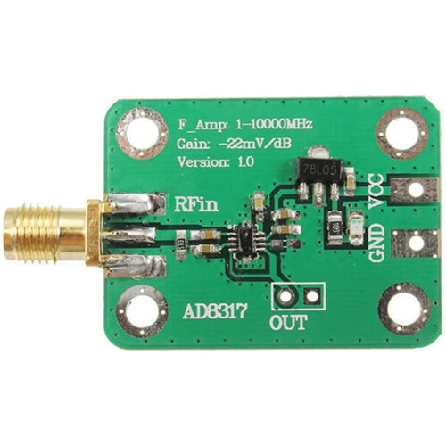 AD8317 Logarithmic High Speed Detector RF Log Detector RF Signal Log Output Power Meter 1M10000MHz Controller Ref: 1401 2