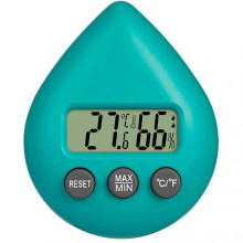 (Green) Cute Electronic Thermometer Hygrometer Monitor Indoor Small Room Thermometer Gauge for Home Room