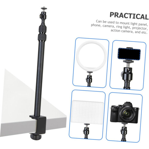 Desk Camera Mount Webcam Stand for Desk Clamp Stand Ring Light Tabletop Bracket Ref: 4864 2
