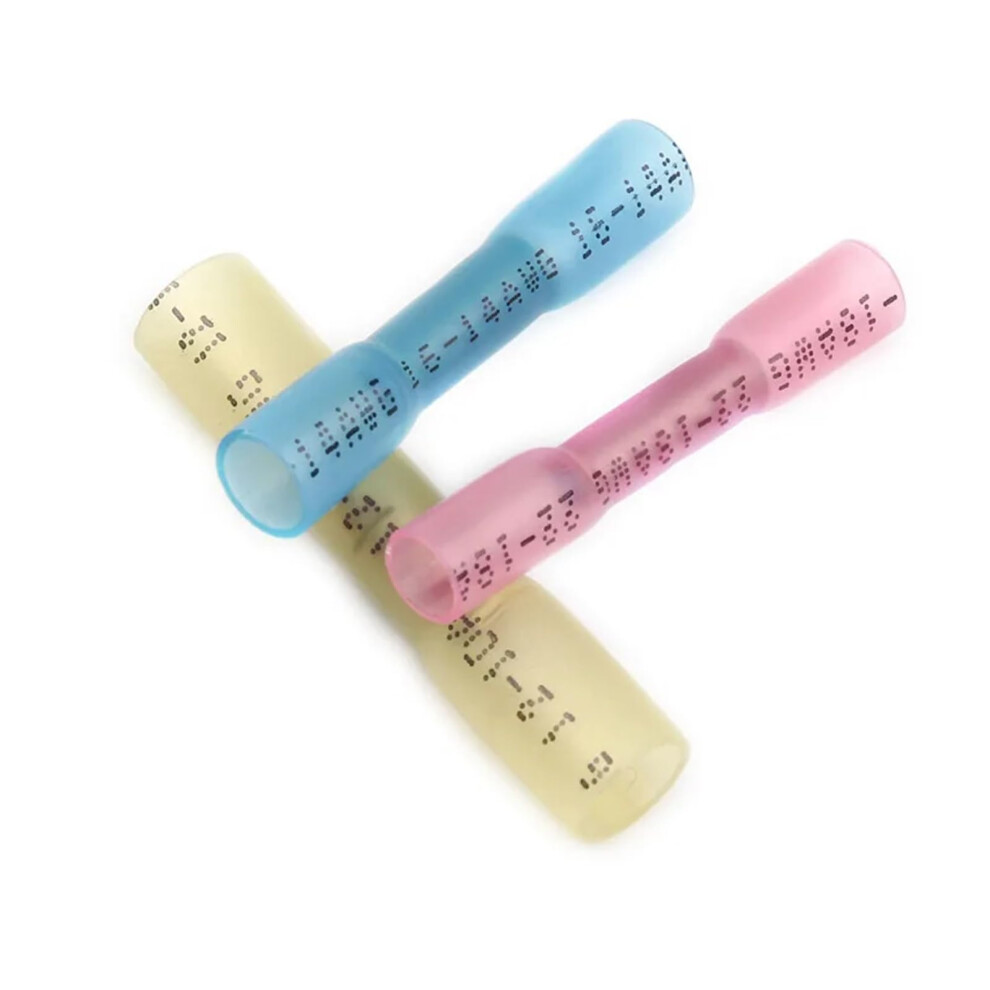 200Pcs Heat Shrink Butt Wire Connectors Insulated Seal Automobile Wire Cable Terminals Awg 2210 0.56.0Mm2 Ref: 5031 9365049159272