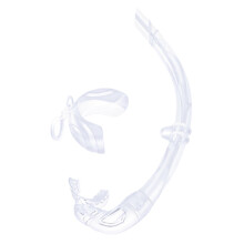 Rollup Snorkel with Storage Case, Freediving and Snorkeling Snorkel Swimming Snorkel for Outdoor Diving Transparent Ref: 6639