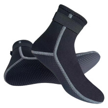 Nonslip swimming socks for women and men, thermal water socks, 3 mm, neoprene socks, neoprene socks, diving socks black, gray, size S Ref: 8512