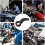 Crowbar Adapter Head, Adjustable Angle, 3/8' Automotive Repair Tool 3