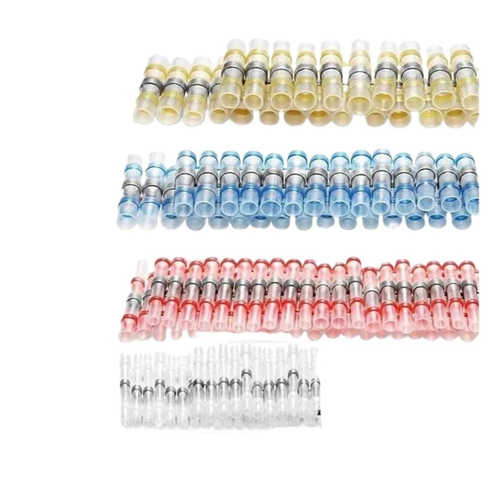 100Pcs Solder Seal Wire Connectors Heat Shrink Insulated Electrical Wire Terminals Butt Splice Cable Crimp Ref: 8288 9119770902887