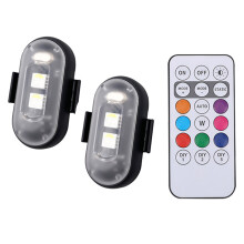 Mehrfarben-LED-Warnleuchte mit Fernbedienung, IP65 wasserfest, 41x26,5 mm