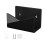Wall Mounted Mail Rack Acrylic Envelope Holder Postcard-Black 1