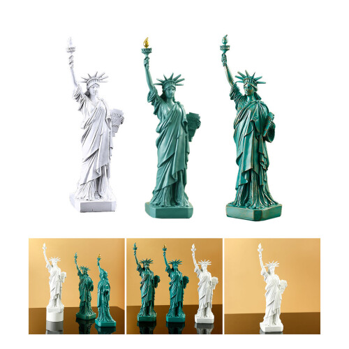Statue de liberté créative en résine, modèle 12 pouces,-Blanc 2