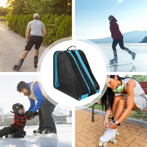 Ice Skate Bag, Breathable Storage for Roller Skates, Malachite Blue Ref: 2316 2