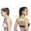 (L, White) Adjustable therapy posture corrector shoulder support back brace posture correction back support shoulder belt massager tool VCNMR 4