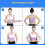 (S, Purple) Hunchback Posture Corrector Adjustable Back Support Body Brace Lumbar Shoulder Support Belt-i 5