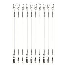Fluorocarbon Leader Line with Swivels Clear 30cm Ref: 2634
