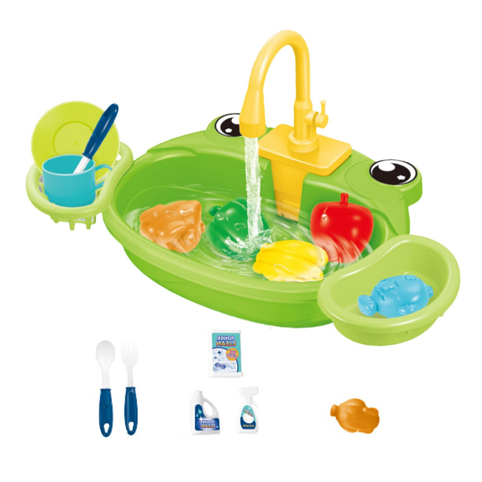 Durable Dishwash Table Kitchen Sink Toys Childrens Simulation Playset