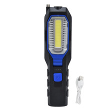 Werklamp op oplaadbare batterij, draagbare magnetische zaklamp voor inspectie, noodverlichting met COB LED en magnetische werklamp voor garage en