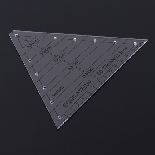 Equilateral for Triangle Sewing Ruler Dressmaking Tailor-White 2