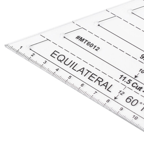 Equilateral for Triangle Sewing Ruler Dressmaking Tailor-White 1