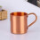 Straight copper sports cup with handle, pure copper mug 4
