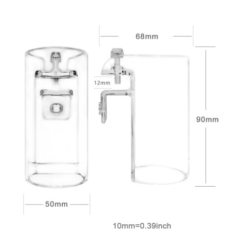 Betta Feeding Ring Clear Acrylic Bucket Floating Feed Circle 2
