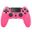 (White Crack,Pink)For PS4 Wireless Bluetooth-compatible Gaming Controller Dual Vibration Gamepad with Speaker and Head 1